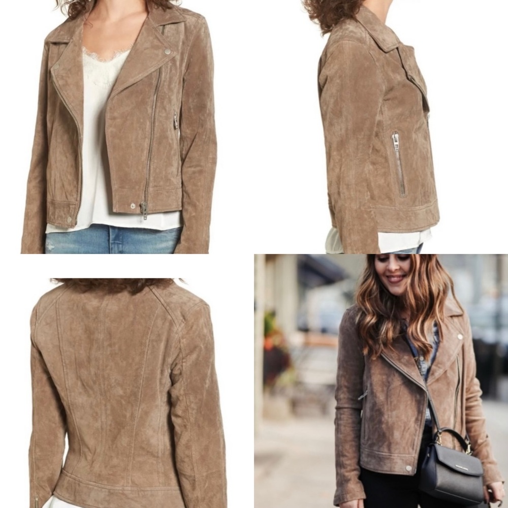 BlankNYC 100% Genuine Leather Jacket. NWT. Size Medium. Suede Moto Jacket